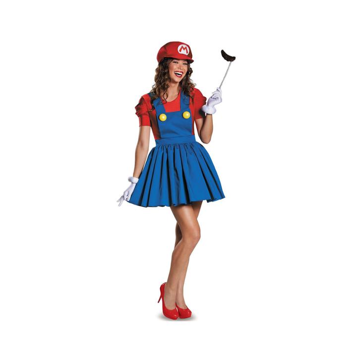 Super Mario: Mario W/skirt Costume For Women
