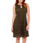Rn Studio By Ronni Nicole Sleeveless Keyhole Lace Trapeze Dress