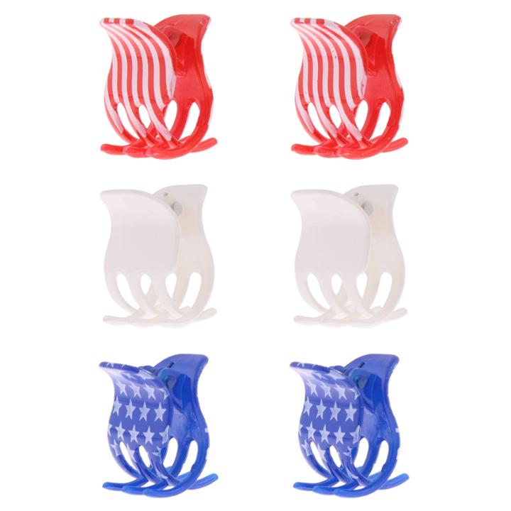 Capelli Of New York 6-pc. Stars & Stripes Hair Clips