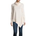 Stylus&trade; Long-sleeve Asymmetrical Hem Sweater