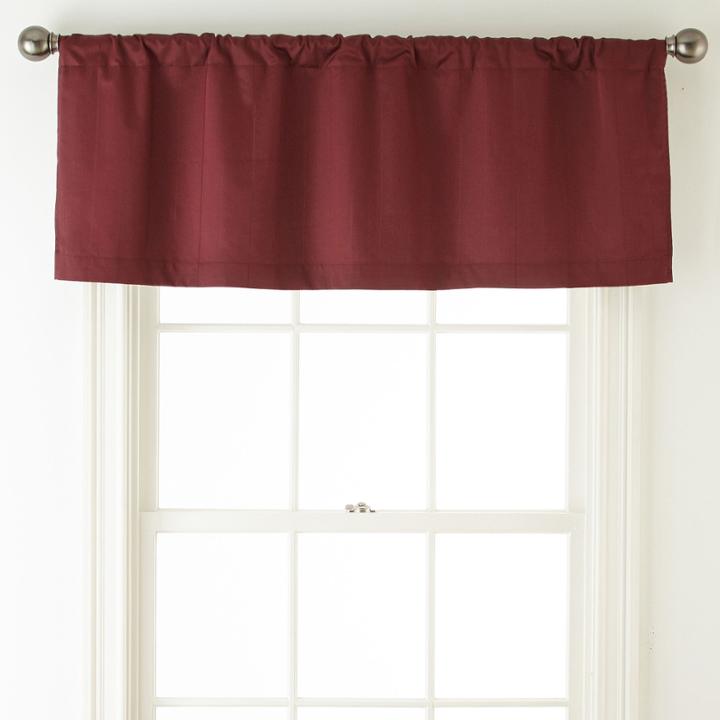 Royal Velvet Diamond Rod-pocket Tailored Valance