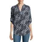 Decree 3/4-sleeve Woven Top