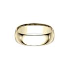 Mens 18k Yellow Gold 8mm Comfort-fit Wedding Band