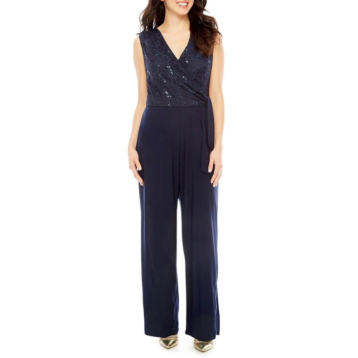 Tiana B Sleeveless Jumpsuit-petites