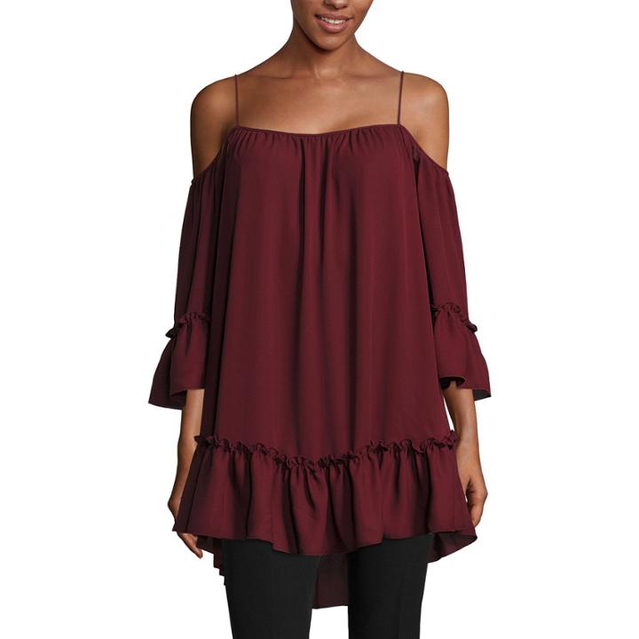 Worthington Off The Shoulder Tunic Blouse