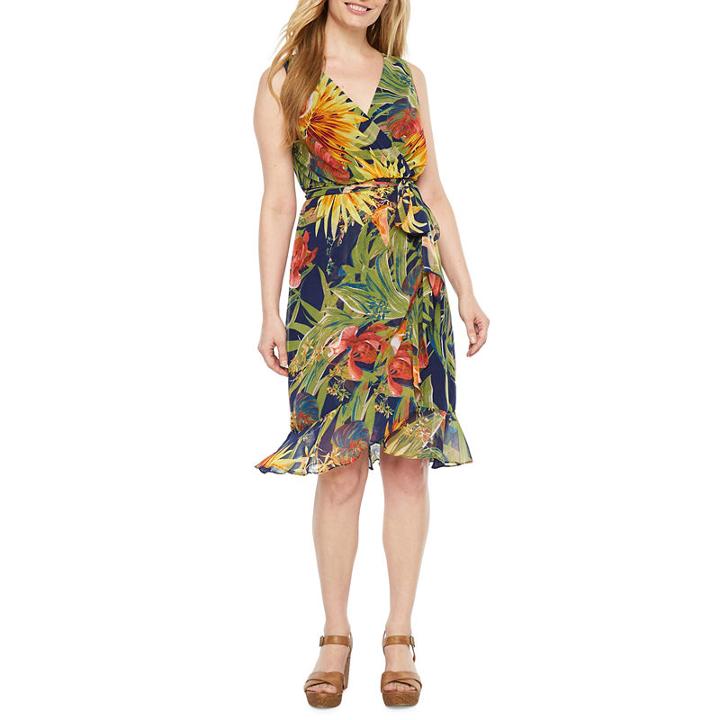Melrose Short Sleeve A-line Dress-petites