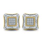 1/6 Ct. T.w. White Diamond 10k Gold 8.1mm Stud Earrings