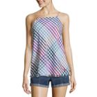 Us Polo Assn. Sleeveless Cowl Neck Poplin Blouse-juniors