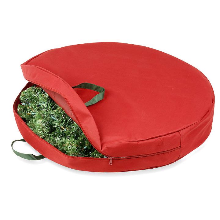 Honey-can-do 30 Canvas Holiday Wreath Storage Bag