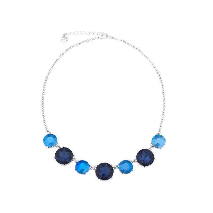 Monet Blue And Silver-tone Collar Necklace
