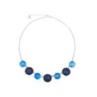 Monet Blue And Silver-tone Collar Necklace