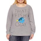 Finding Dory Brushed Fleece Sweatshirt- Juniors Plus