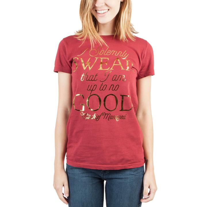 Short Sleeve Crew Neck Harry Potter Graphic T-shirt