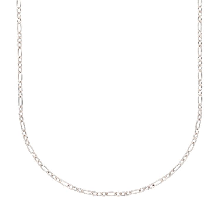14k White Gold 18 Cable Chain Necklace