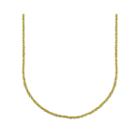 Made In Italy 18k Yellow Gold Hollow Perfectina Chain Necklace
