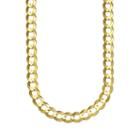 10k Yellow Gold 8.2mm Curb Necklace 20
