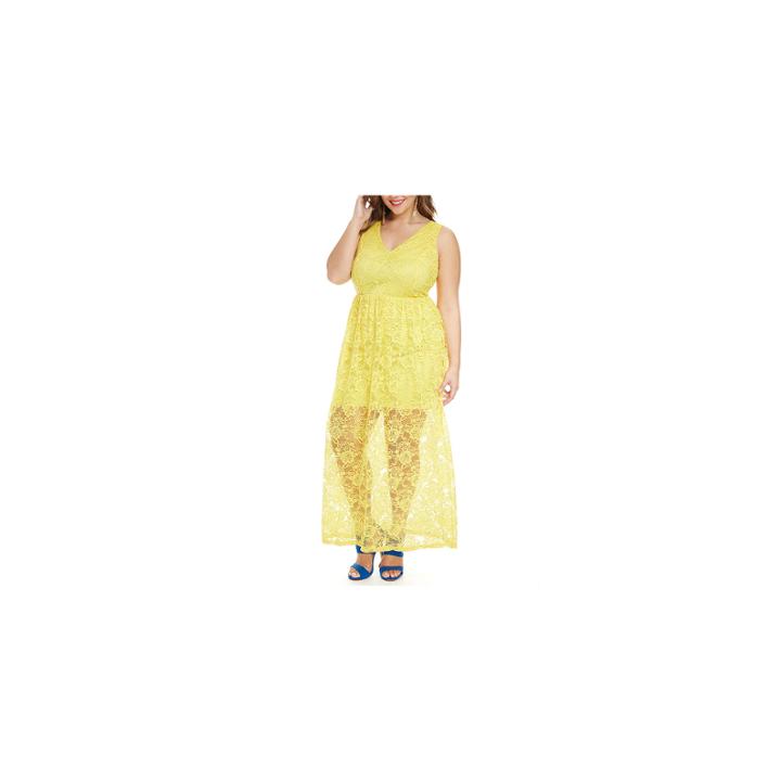 Fashion To Figure Anabela Lace Maxi Dress-plus