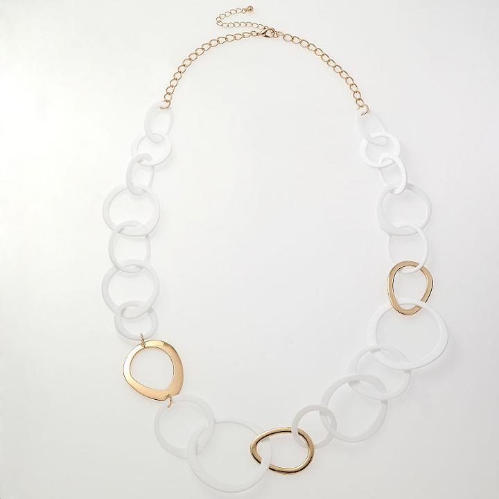 Bijoux Bar Womens 10 Inch Link Necklace