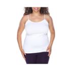 White Mark Knit Tank Top- Plus