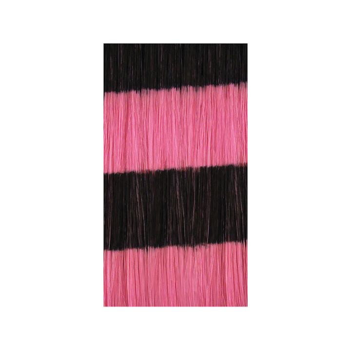Hairuware Clip-in Bright Stripes Pink/black