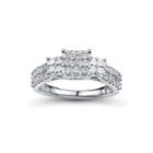 1 Ct. T.w. Diamond 10k White Gold Princess-cut Multi-top Ring