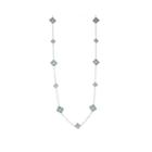 Jardin Silver-tone Crystal Filigree Trefoil Necklace