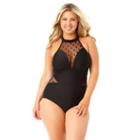Allure By Img One Piece Swimsuit Juniors Plus