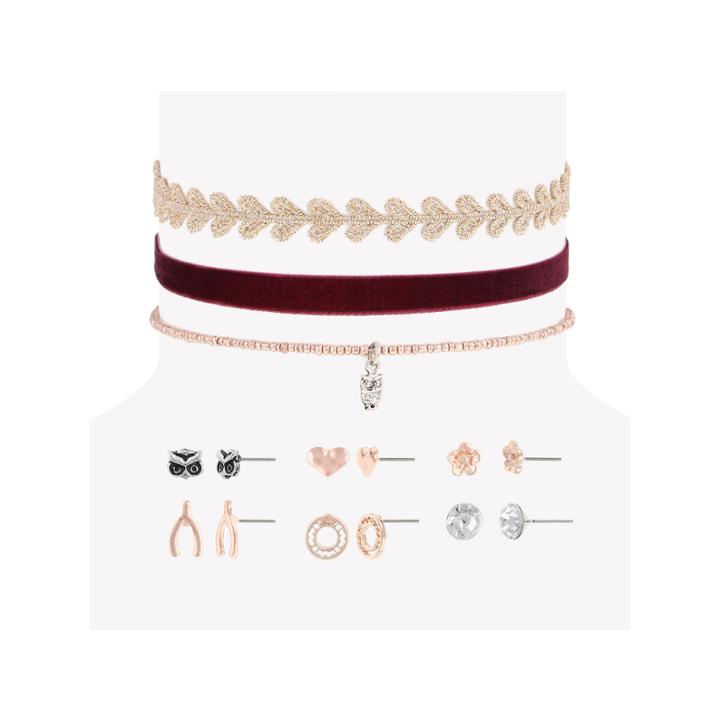 Decree Womens 9-pc. Clear Jewelry Set
