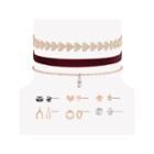 Decree Womens 9-pc. Clear Jewelry Set