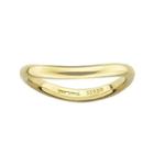 Personally Stackable 18k Gold Over Sterling Silver Smooth Wave Ring