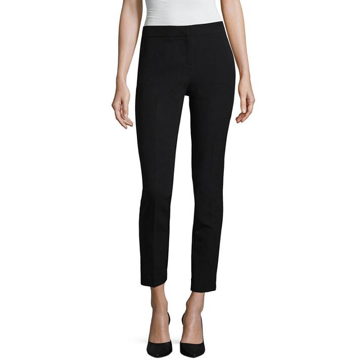 Worthington Slim Leg Belted Ankle Pant - Tall Inseam 32