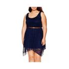 Love Reigns Sleeveless Lace Sharkbite Dress - Juniors Plus