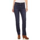 St. John's Bay Secretly Slender Embroidered Straight Jean Straight Fit Straight Leg Jeans