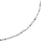 Made In Italy Sterling 18 1mm Twisted Serpentine Chain
