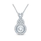 Love In Motion&trade; 3/8 Ct. T.w. Diamond 10k White Gold Pendant Necklace