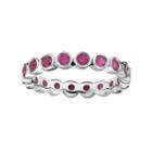 Gemstone Stackable Eternity Band
