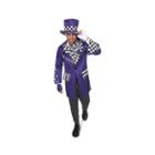 Black And Purple Gothic Mad Hatter Adult Costume