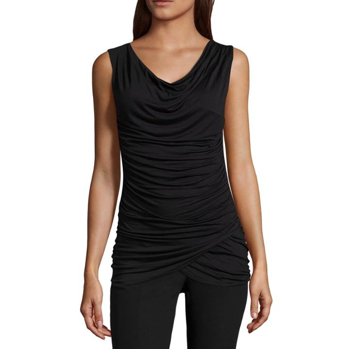 Worthington Sleeveless Cowl Neck T-shirt