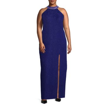 Social Code Sleeveless Embellished Evening Gown-juniors Plus