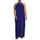 Social Code Sleeveless Embellished Evening Gown-juniors Plus