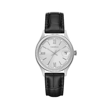 Caravelle Womens Black Strap Watch-43m116
