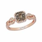 Grand Sample Sale By Le Vian Chocolatier Chocolate & Vanilla Diamonds Ring In 14k Strawberry Gold