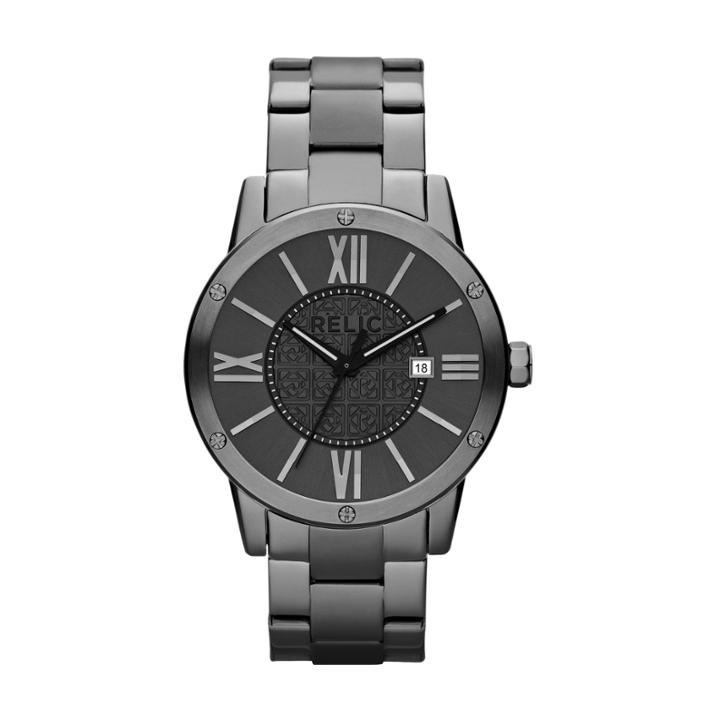 Relic Payton Mens Gunmetal Watch Zr11998
