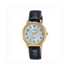 Pulsar Womens Gold Tone Black Dial Easy Style Bracelet Watch Psr676