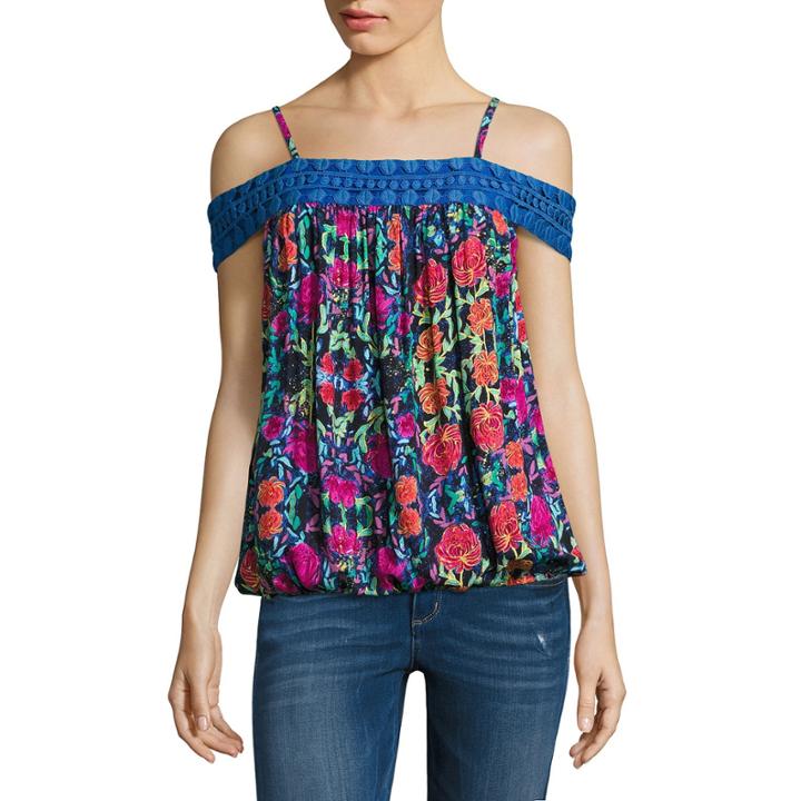 Nicole By Nicole Miller Off The Shoulder Trim Top