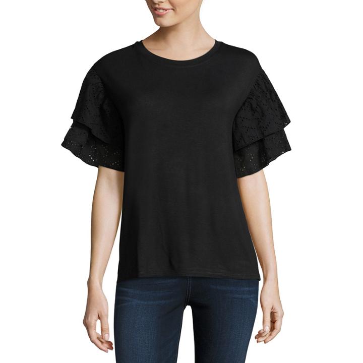T.d.c Ruffle Sleeve Tee