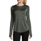 Libby Edelman Long Sleeve Space Dye Top