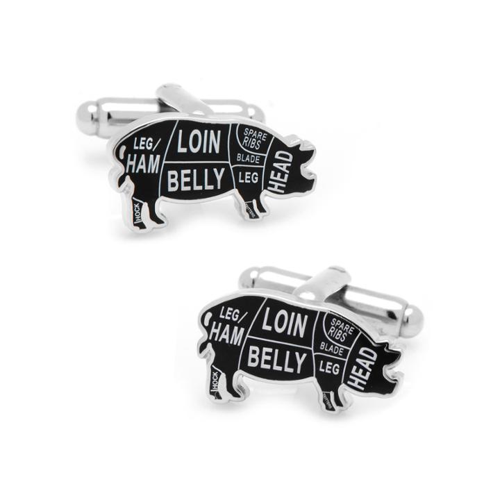 Pork Butcher Cuts Cuff Links