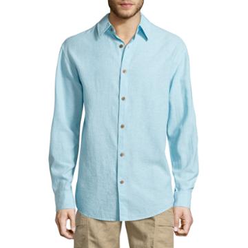 Island Shores Long Sleeve Button-front Shirt