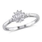 Womens 1/4 Ct. T.w. Genuine Diamond White Solitaire Ring